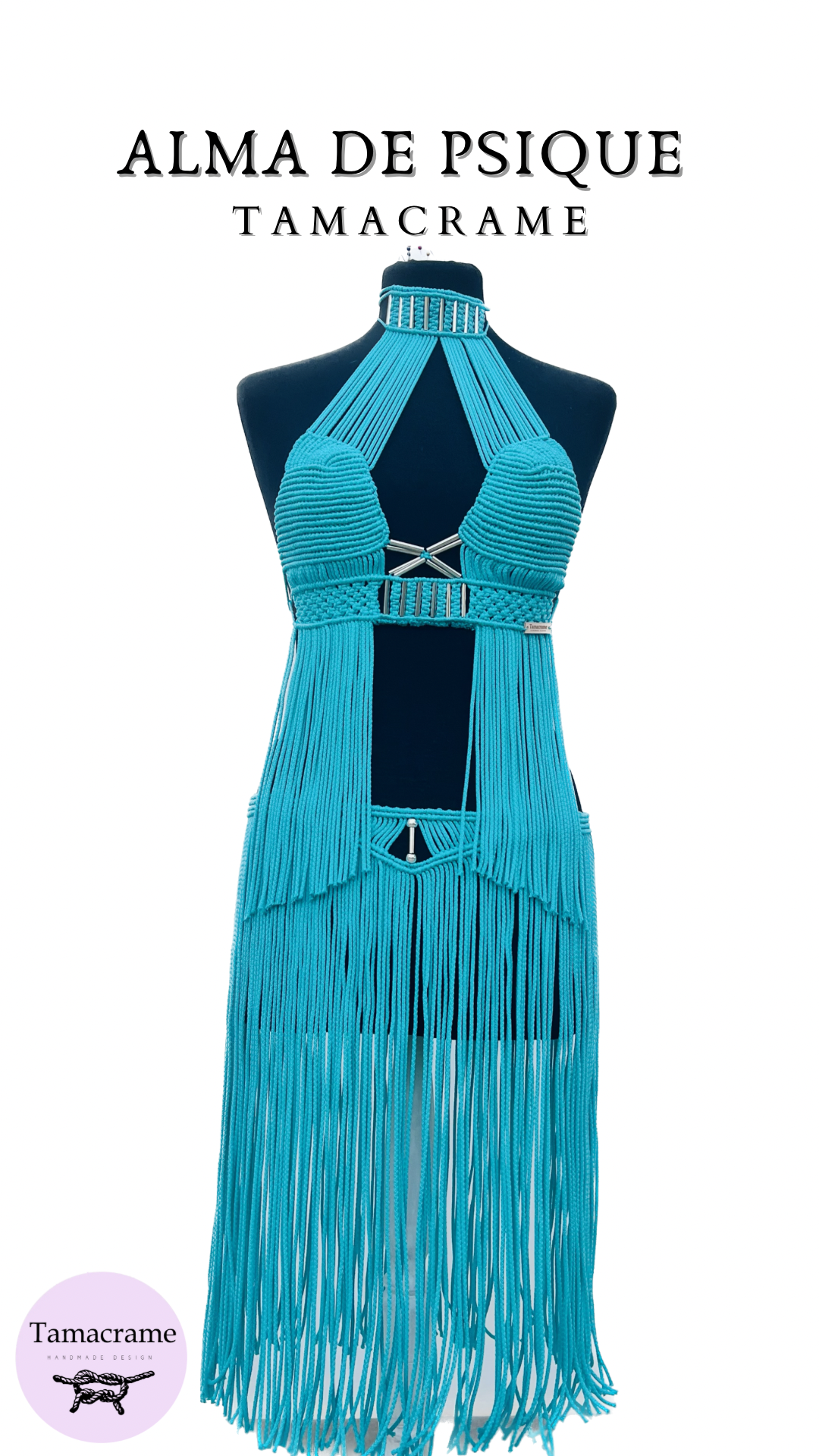 Conjunto de Macramé Top + Falda Alma de Psique