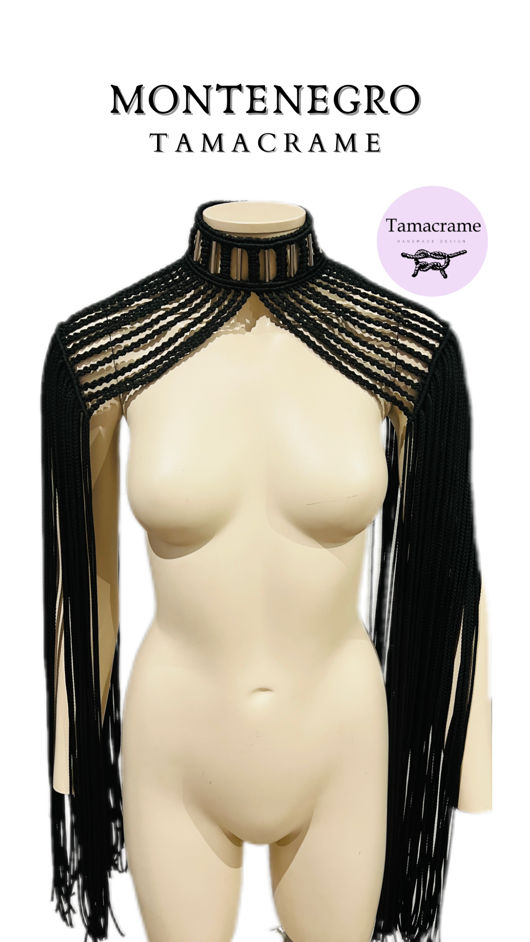 Hombrera de macramé Mónaco