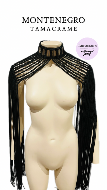 Hombrera de macramé Mónaco